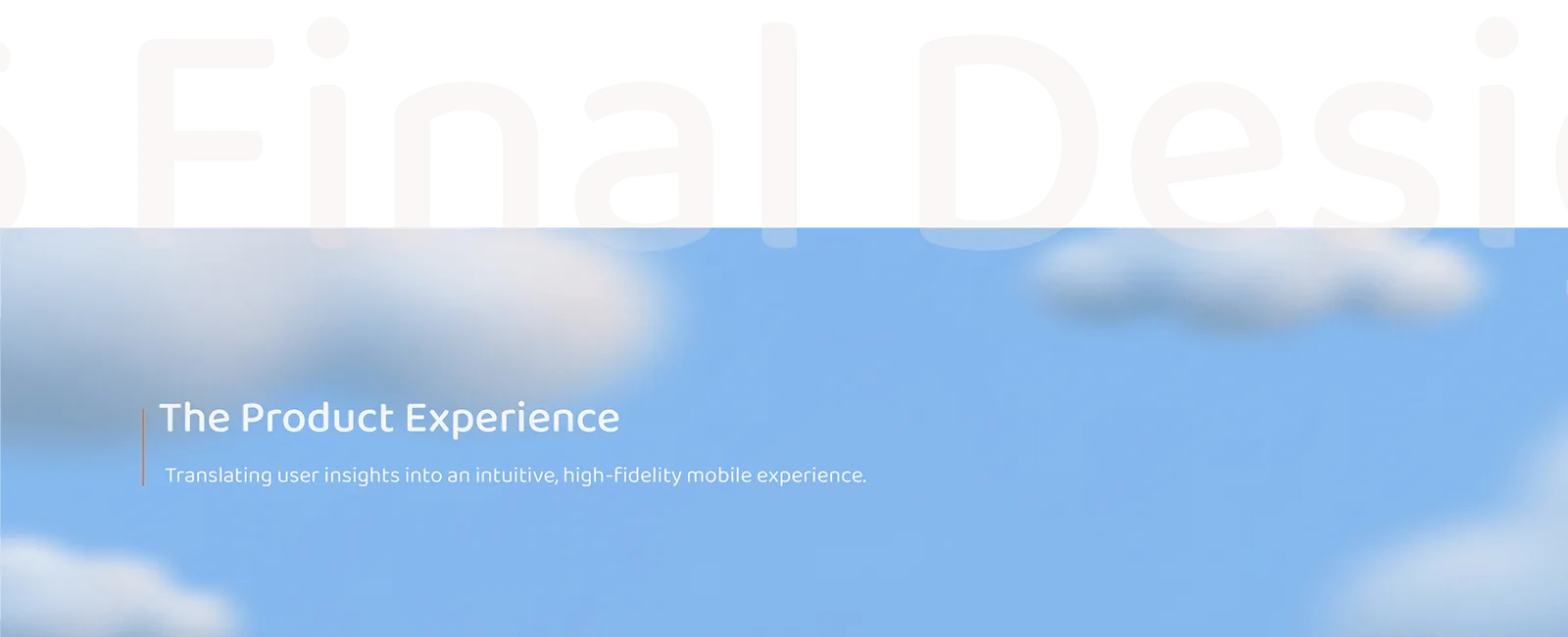 06 Final Design. The product experience: translating user insights into an intuitive, high-fidelity mobile experience.